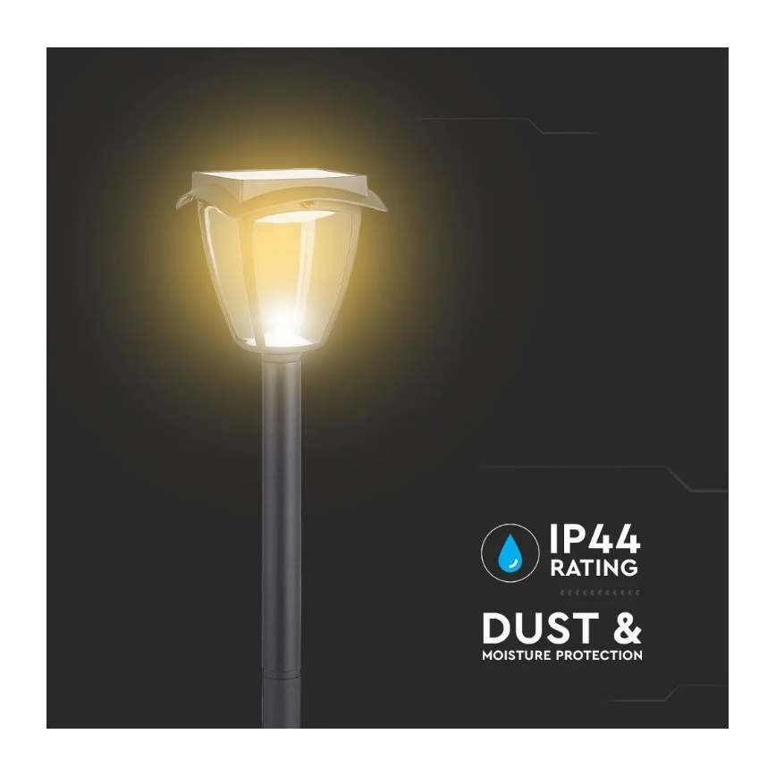 LED Saules enerģijas lampa LED/2W/230V 93 cm 3000/6000K IP65
