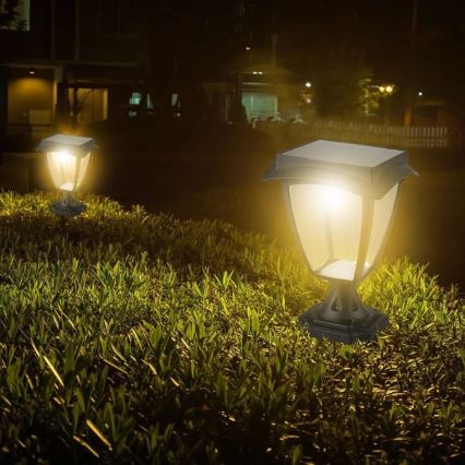 LED Saules enerģijas lampa LED/2W/3,7V 3000/6000K IP65 2200 mAh