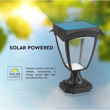 LED Saules enerģijas lampa LED/2W/3,7V 3000/6000K IP65 2200 mAh