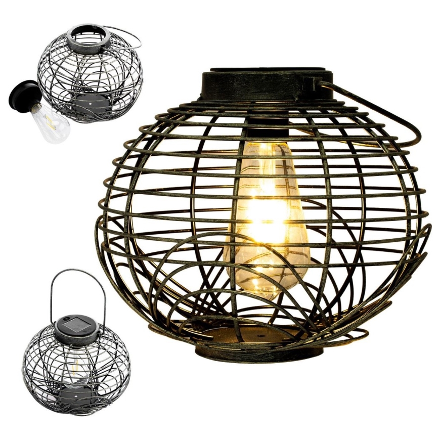 LED Saules enerģijas lampa LUISA 1xE27/1,2V 600 mAh IP44
