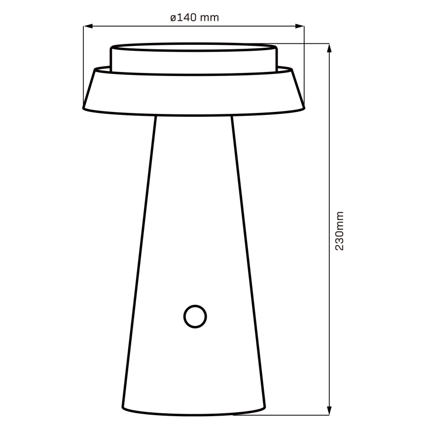 LED Aptumšojama skārienvadāma saules enerģijas lampa MARAKESZ LED/3,7V USB 3600 mAh 1800/2700/3000K IP54 pelēka