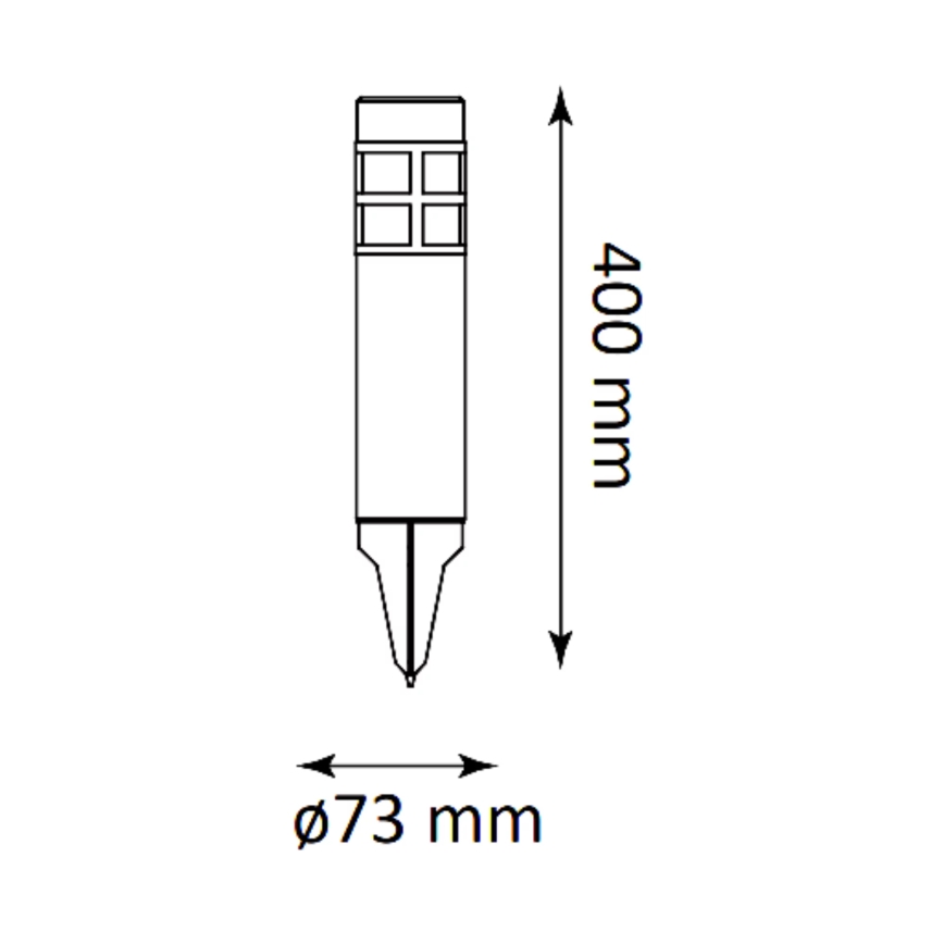 LED Saules enerģijas lampa MARK LED/1,2V 200 mAh IP44