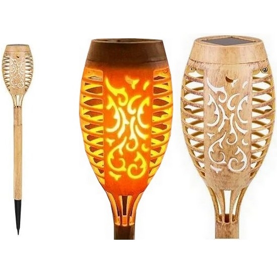 LED Saules enerģijas lampa MINISPARK BAMBOO LED/1,8W/5,5V IP44 bēša