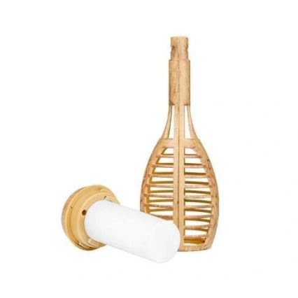 LED Saules enerģijas lampa MINISPARK BAMBOO LED/1,8W/5,5V IP44 bēša