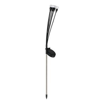 LED Saules enerģijas lampa MULTI LED/0,06W/1,2V 150 mAh IP44 melna