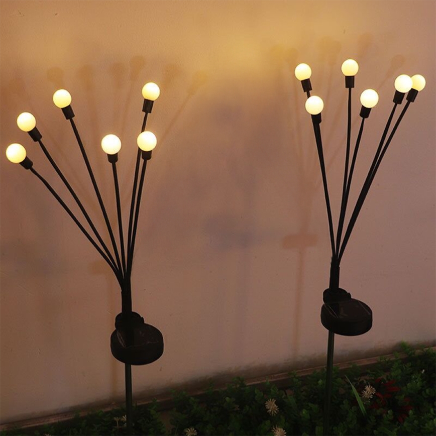 LED Saules enerģijas lampa MULTI LED/0,06W/1,2V 150 mAh IP44 melna