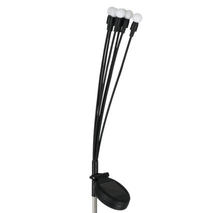 LED Saules enerģijas lampa MULTI LED/0,06W/1,2V 150 mAh IP44 melna