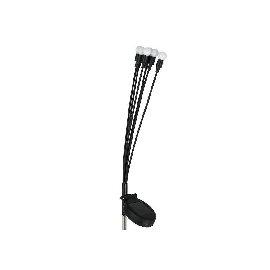 LED Saules enerģijas lampa MULTI LED/0,06W/1,2V 150 mAh IP44 melna