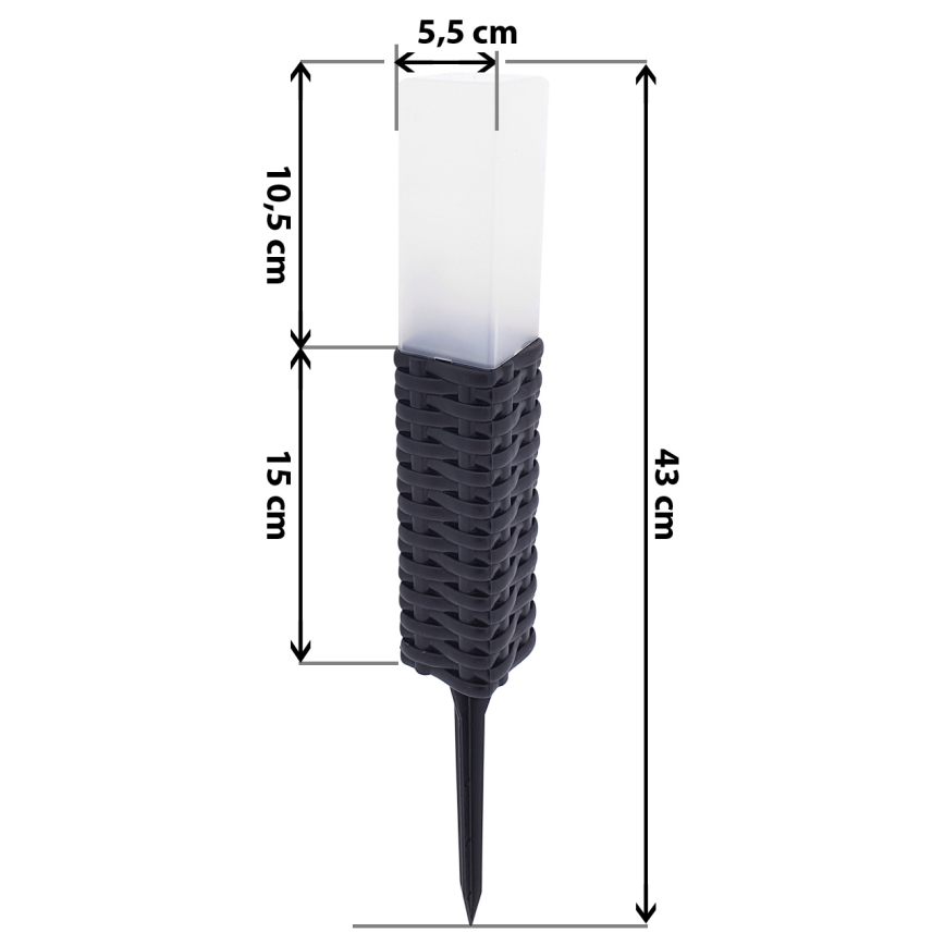 LED Saules enerģijas lampa RABBIA LED/1,2V 300 mAh IP44