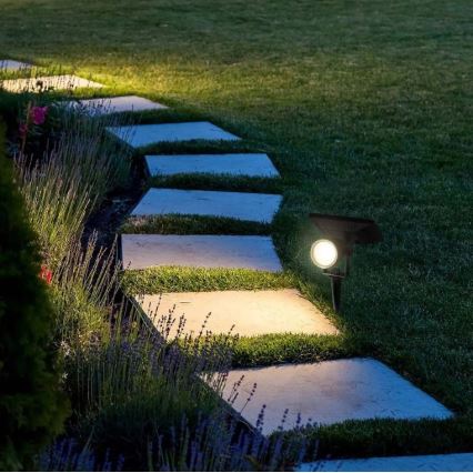 LED Saules enerģijas lampa SPIKE LED/2W/5,5V IP65 3000K 1200 mAh