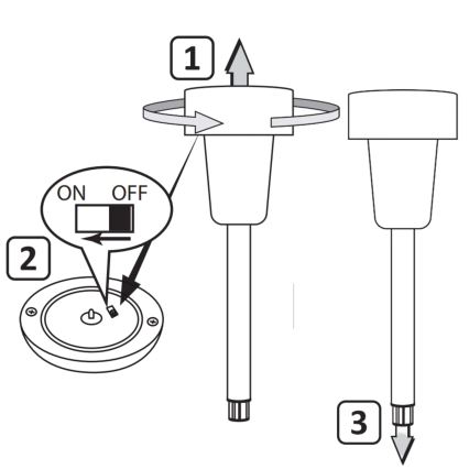 LED Saules enerģijas lampa STIK LED/1,2V 40 mAh IP44