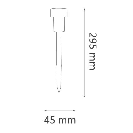 LED Saules enerģijas lampa STIK LED/1,2V 40 mAh IP44