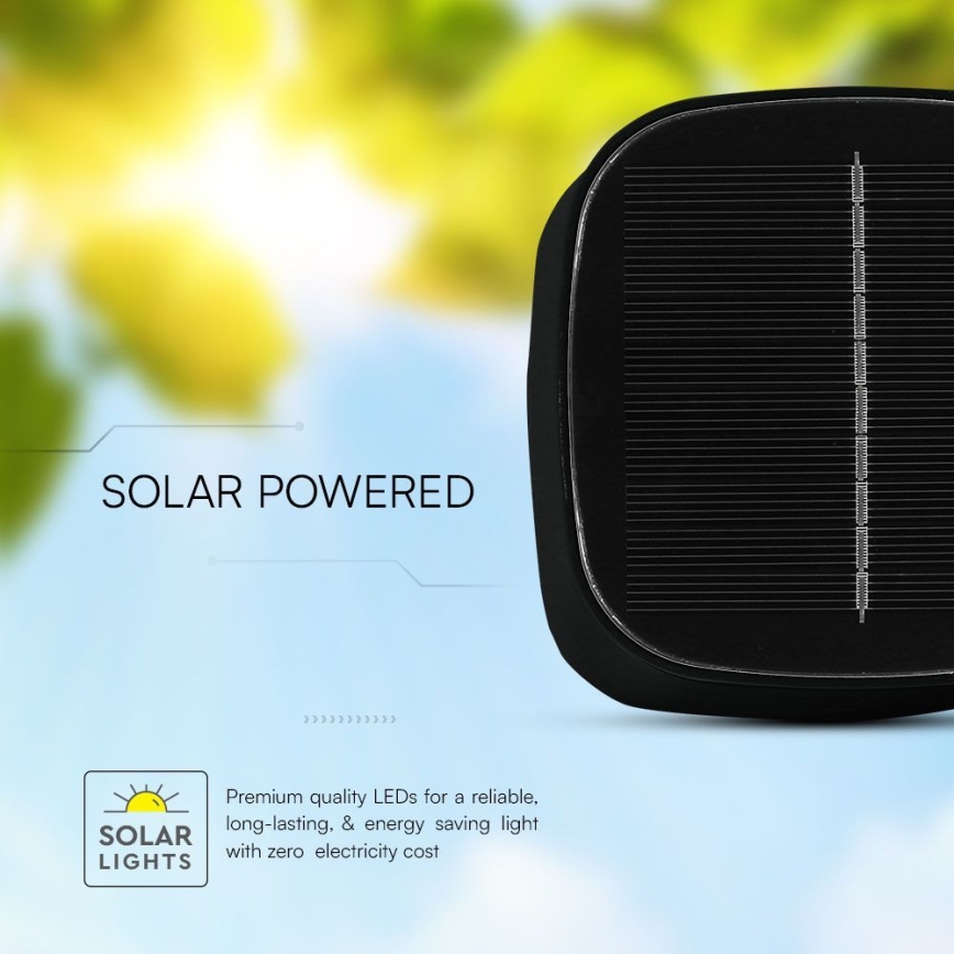 LED Saules enerģijas aptumšojama magnētiska  skārienvadāma rechargeable galda lampa LED/5W/5V 3000-6000K 3600 mAh IP65 melna