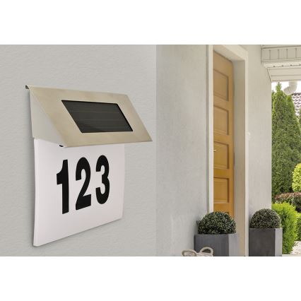 LED Saules enerģijas mājas numurs LED/1,2V 200 mAh IP44