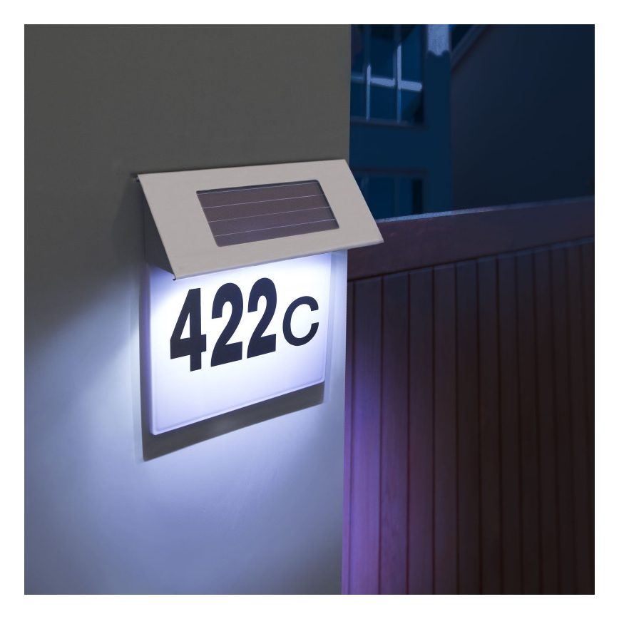 LED Saules enerģijas mājas numurs LED/1,2V IP44