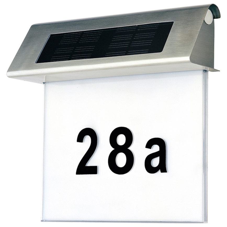LED Saules enerģijas mājas numurs LED/2x0,07W/2,4V 1200 mAh IP44
