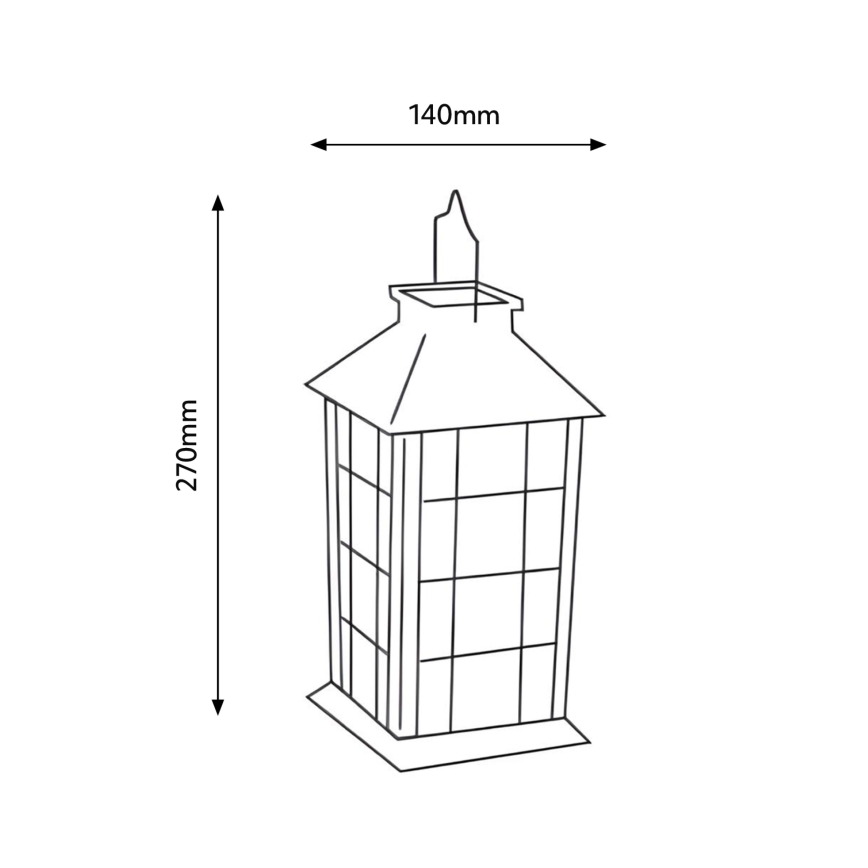 LED Saules enerģijas piekaramā lampa LED/0,02W/1,2V 1xAA 2700K IP44 200 mAh balta