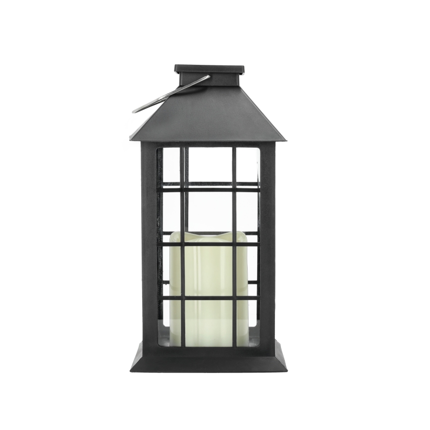 LED Saules enerģijas piekaramā lampa LED/0,02W/1,2V 1xAA 2700K IP44 200 mAh melna