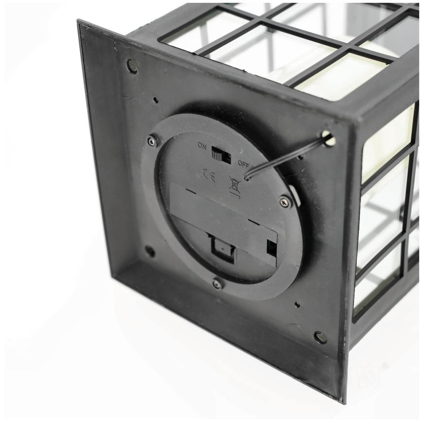 LED Saules enerģijas piekaramā lampa LED/0,02W/1,2V 1xAA 2700K IP44 200 mAh melna
