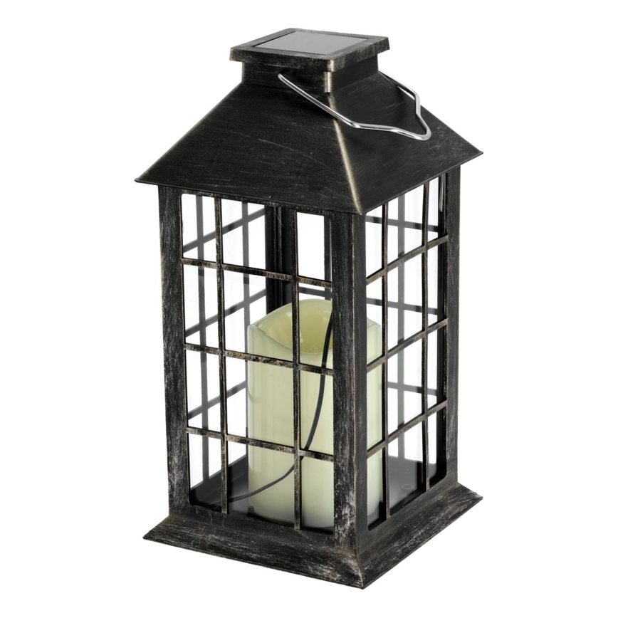 LED Saules enerģijas piekaramā lampa LED/0,02W/1,2V 1xAA 2700K IP44 200 mAh patina