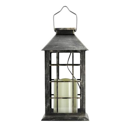 LED Saules enerģijas piekaramā lampa LED/0,02W/1,2V 1xAA 2700K IP44 200 mAh patina