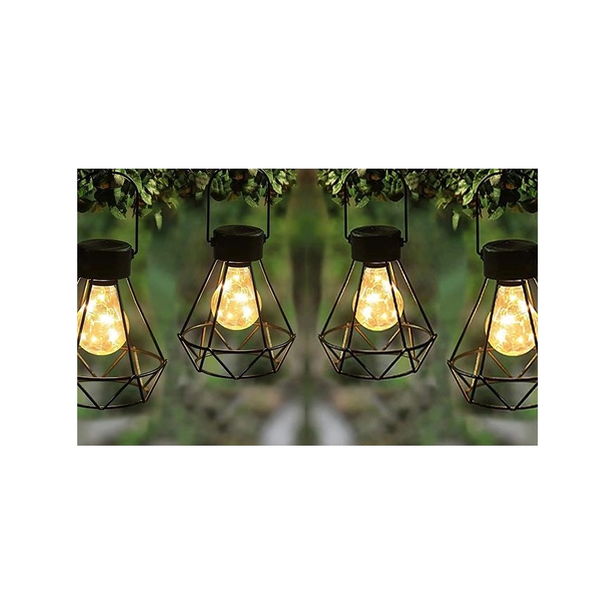 LED Saules enerģijas piekaramā lampa LED/0,1W/1,2V 600 mAh d. 13 cm