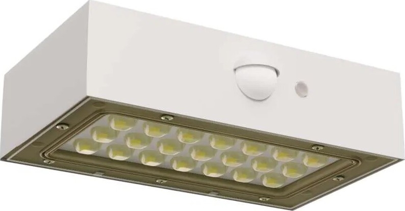 LED Saules enerģijas prožektors ar kustību sensoru LED/3,7V 1200mAh 4000K IP65 balta