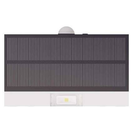 LED Saules enerģijas prožektors ar kustību sensoru LED/3,7V 1200mAh 4000K IP65 balta