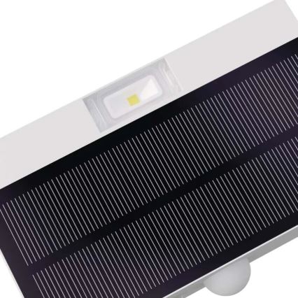 LED Saules enerģijas prožektors ar kustību sensoru LED/3,7V 1200mAh 4000K IP65 balta