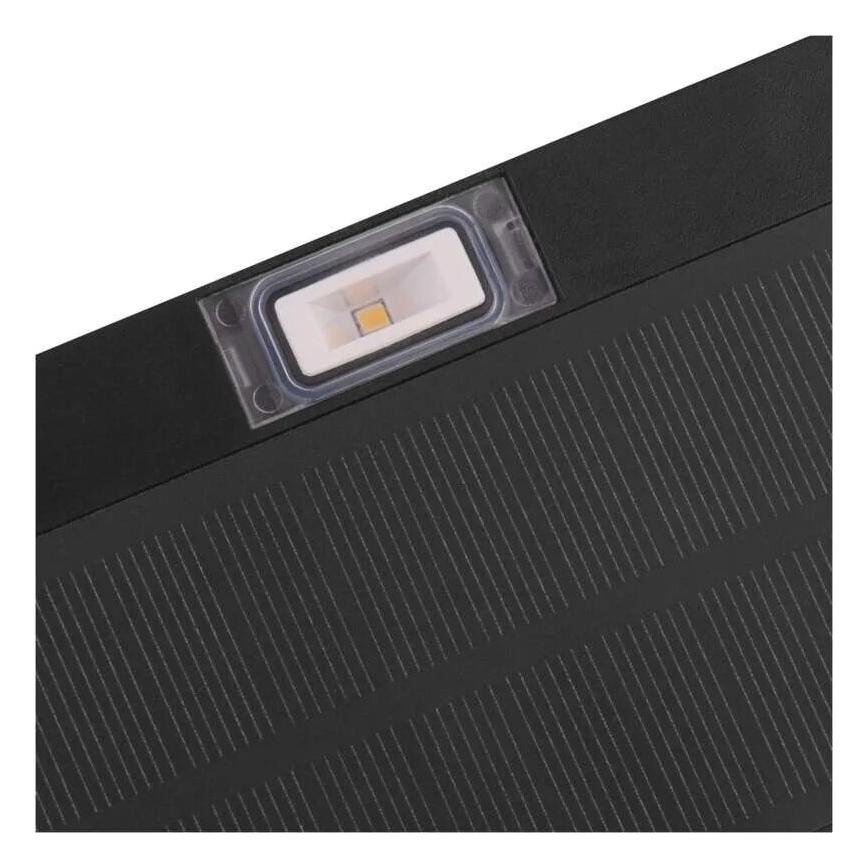 LED Saules enerģijas prožektors ar kustību sensoru LED/3,7V 1200mAh 4000K IP65 melna