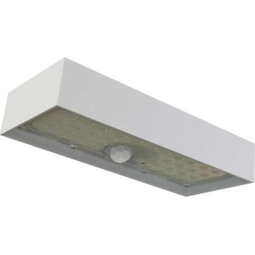 LED Saules enerģijas prožektors ar kustību sensoru LED/3,7V 3000mAh 4000K IP65 balta