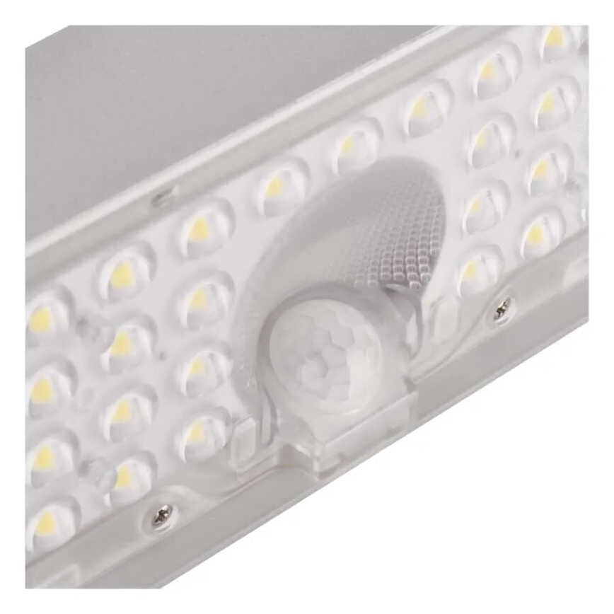 LED Saules enerģijas prožektors ar kustību sensoru LED/3,7V 3000mAh 4000K IP65 balta