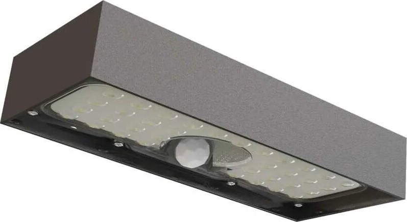 LED Saules enerģijas prožektors ar kustību sensoru LED/3,7V 3000mAh 4000K IP65 melna