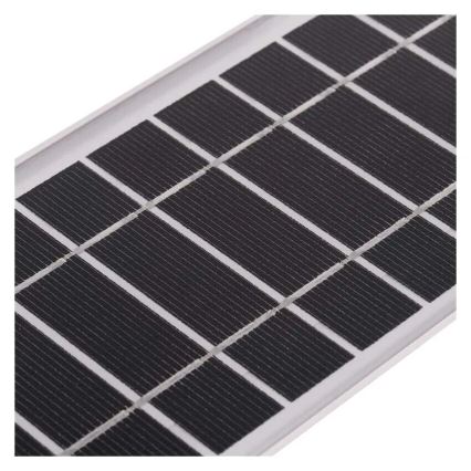 LED Saules enerģijas prožektors ar kustību sensoru LED/3,7V 3000mAh 4000K IP65 melna