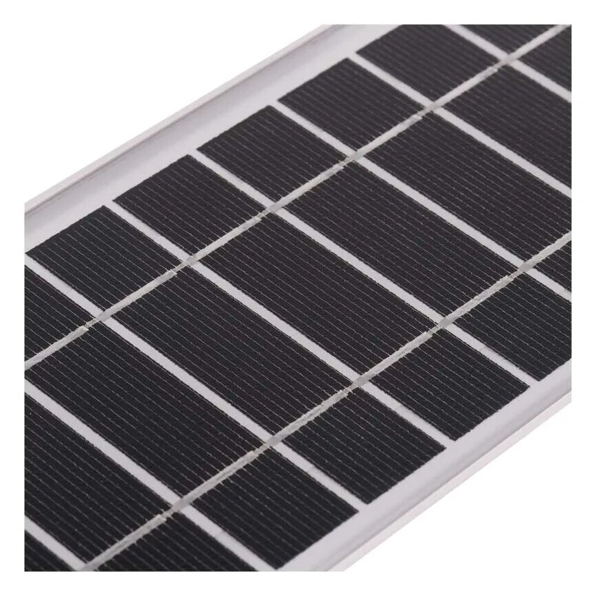 LED Saules enerģijas prožektors ar kustību sensoru LED/3,7V 3000mAh 4000K IP65 melna