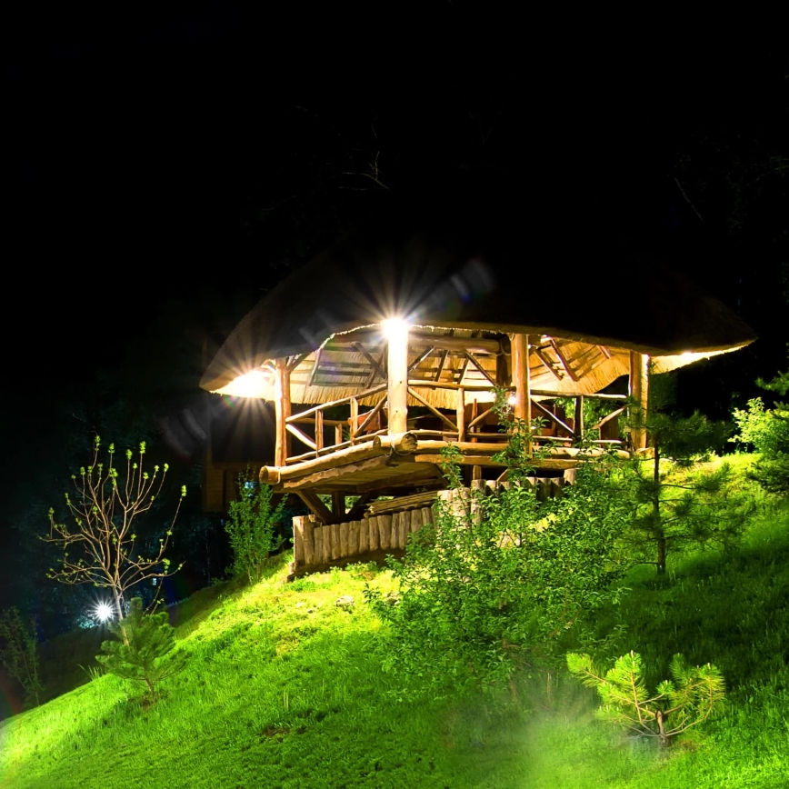 LED Saules enerģijas prožektors ar sensoru DUO LED/1W/3,7V 1200 mAh IP44