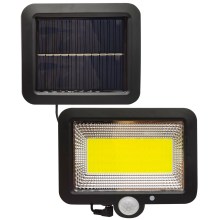 LED Saules enerģijas prožektors ar sensoru DUO LED/1W/3,7V IP44