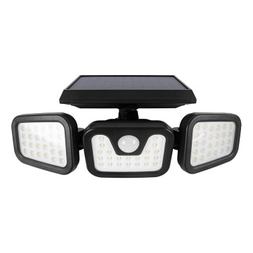 LED Saules enerģijas prožektors ar sensoru LED/1,5W/3,7V 6000K IP44 2400 mAh