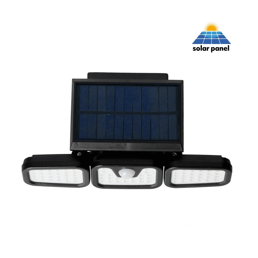 LED Saules enerģijas prožektors ar sensoru LED/1,5W/3,7V 6000K IP44 2400 mAh