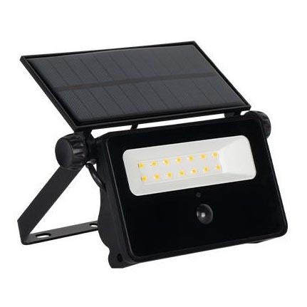 LED Saules enerģijas prožektors ar sensoru LED/30W/5,5V 3000 mAh IP65