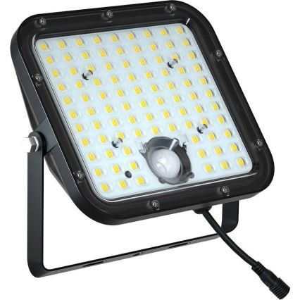 LED Saules enerģijas prožektors ar sensoru LED/30W/6,4V 6400K 6000 mAh + tālvadības pults