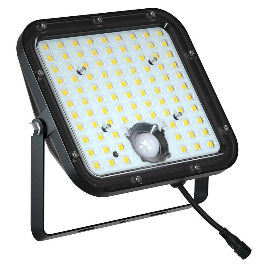 LED Saules enerģijas prožektors ar sensoru LED/30W/6,4V 6400K 6000 mAh + tālvadības pults
