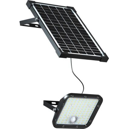 LED Saules enerģijas prožektors ar sensoru LED/30W/6,4V 6400K 6000 mAh + tālvadības pults