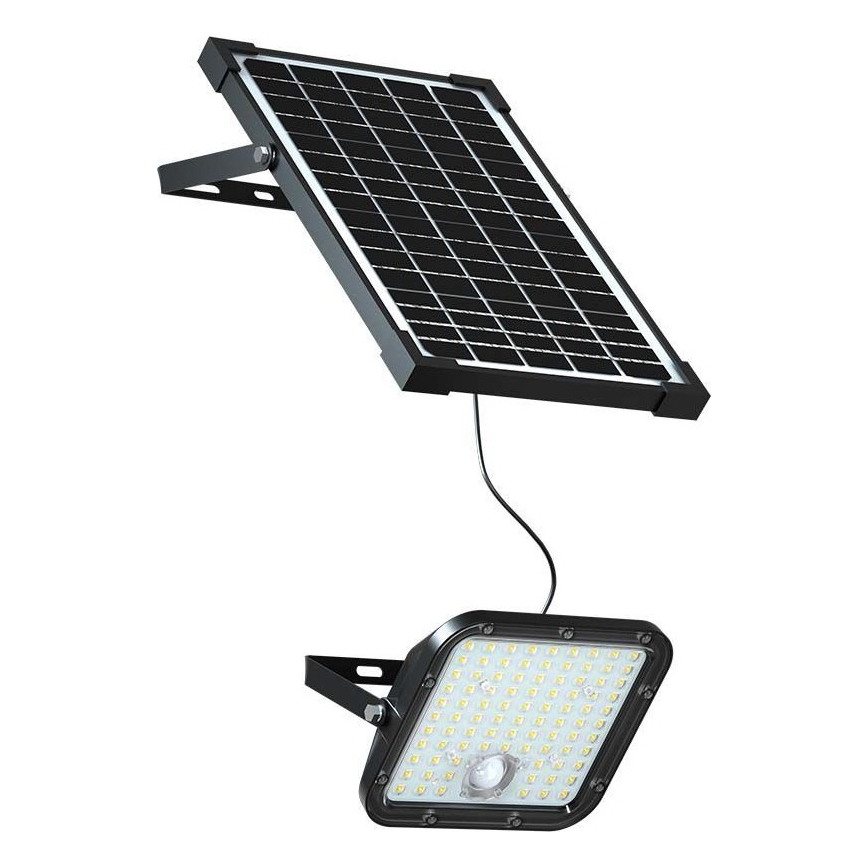 LED Saules enerģijas prožektors ar sensoru LED/30W/6,4V 6400K 6000 mAh + tālvadības pults