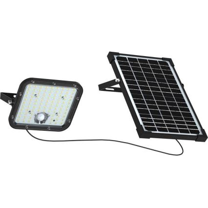 LED Saules enerģijas prožektors ar sensoru LED/30W/6,4V 6400K 6000 mAh + tālvadības pults
