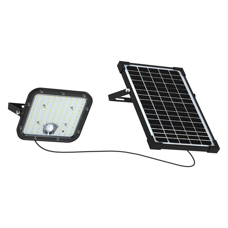 LED Saules enerģijas prožektors ar sensoru LED/30W/6,4V 6400K 6000 mAh + tālvadības pults