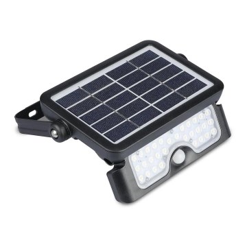 LED Saules enerģijas prožektors ar sensoru LED/5W/3,7V IP65 4000K 3000 mAh