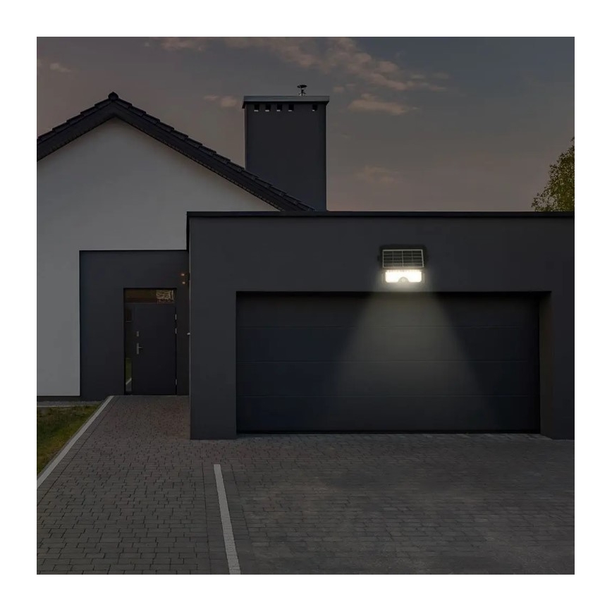 LED Saules enerģijas prožektors ar sensoru LED/5W/3,7V IP65 4000K 3000 mAh