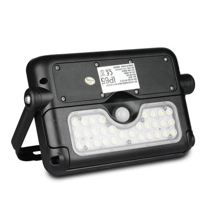 LED Saules enerģijas prožektors ar sensoru LED/5W/3,7V IP65 4000K 3000 mAh