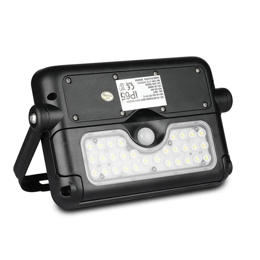 LED Saules enerģijas prožektors ar sensoru LED/5W/3,7V IP65 4000K 3000 mAh